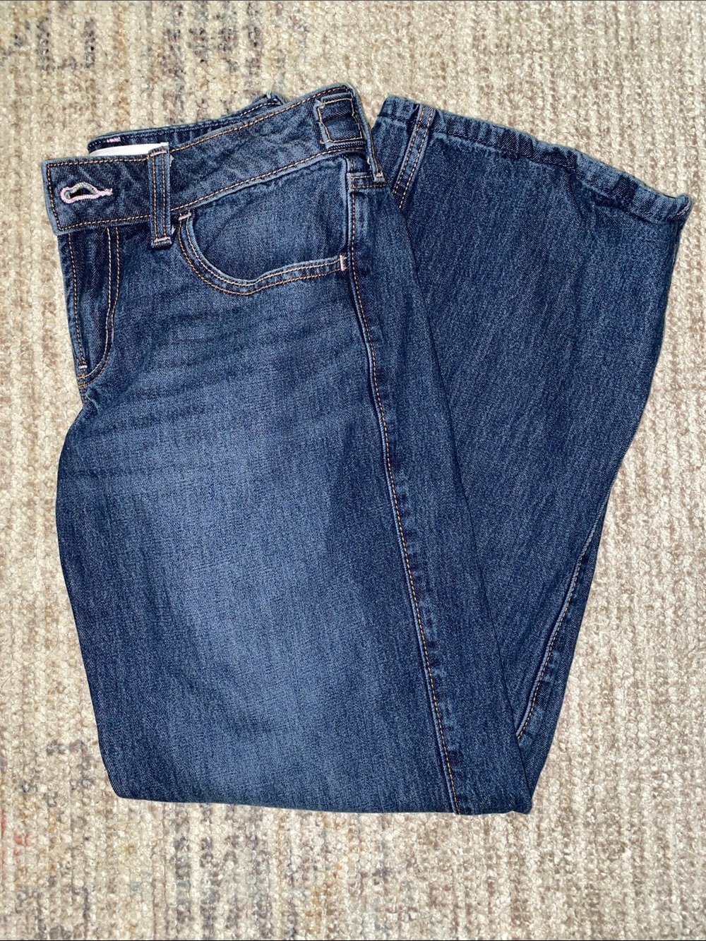 Andi Adjustable Waist Low-Rise Baggy Jeans